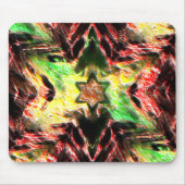 実質的に着色された侵食ノッチスター擦り切れた マウスパッド (正面)