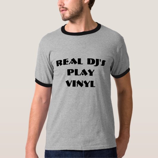 実質DJの演劇のビニール Tシャツ (正面)
