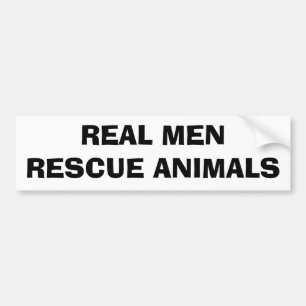 実質MENRESCUE動物 バンパーステッカー