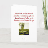 実際にハッピーバースデーカード カード (裏面)