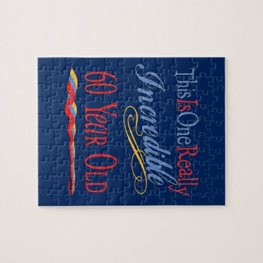 実際に信じられないい60歳 ジグソーパズル (横)