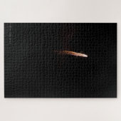 実際に困難な金ゴールドの花火のパズル ジグソーパズル (横)