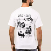 実際に妊娠中絶反対 Tシャツ (裏面)