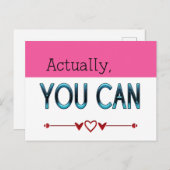 実際に引用文できやる気を起こさせるる ポストカード (正面/裏面)