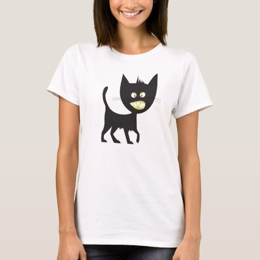 実際に悪い子猫 Tシャツ (正面)
