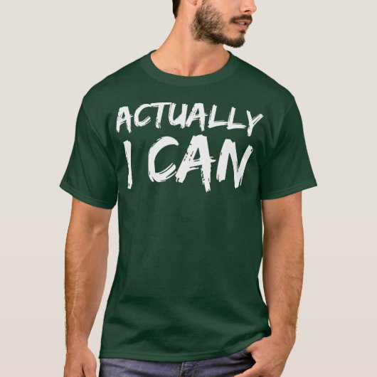 実際に私は励ますようにYesできる Tシャツ (正面)