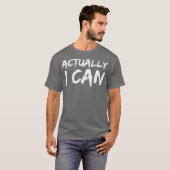 実際に私は励ますようにYesできる Tシャツ (正面フル)
