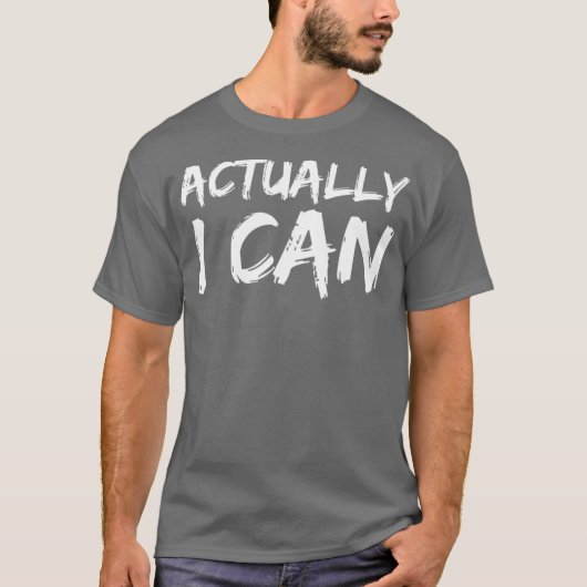 実際に私は励ますようにYesできる Tシャツ (正面)