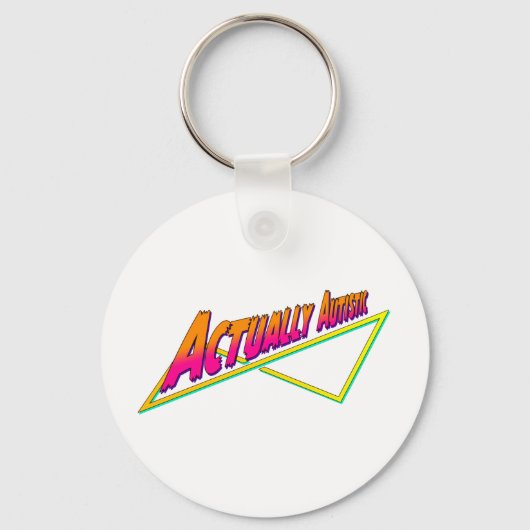 実際に自閉性キーチェーン キーホルダー (正面)