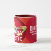 実際に自閉症の虹の無限コーヒー・マグ マグカップ (中央)