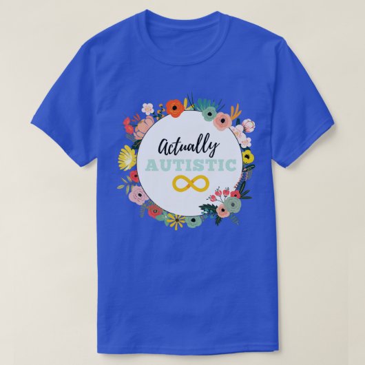 実際に自閉症6 Tシャツ (デザイン正面)