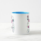 実際に野生の野生の花のマグ マグカップ (中央)