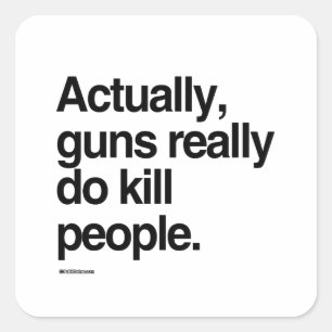 実際に銃は本当に人を殺す スクエアシール