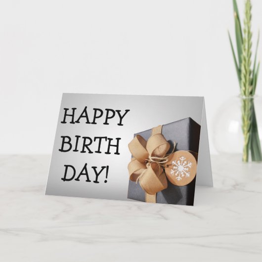 実際に、実際に大きい"ハッピーバースデー" -カード カード (正面)