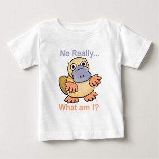 実際に… 私は何ですか。 Platypus ベビーTシャツ