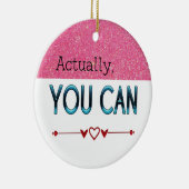 実際にCan/やる気を起こさせる名前をカスタムする引用文 セラミックオーナメント (右)