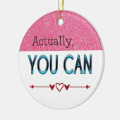 実際にCan/やる気を起こさせる名前をカスタムする引用文 セラミックオーナメント (左)