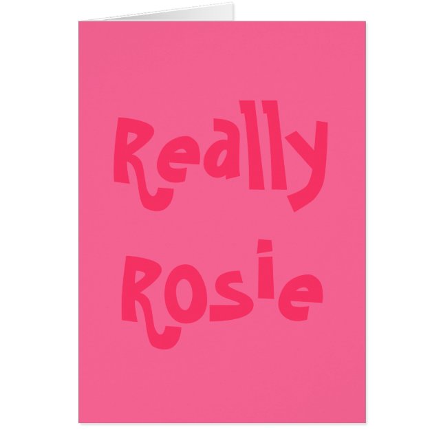 実際にRosie (正面)