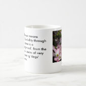 実際のところ意味: ミズキの花 コーヒーマグカップ (中央)