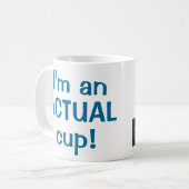 実際のコップ コーヒーマグカップ (正面左)