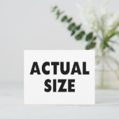 実際のサイズ ポストカード (スタンド正面)