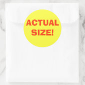 実際のサイズ！ ラウンドシール (バッグ)