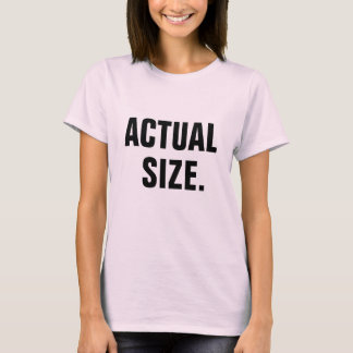 実際のサイズ Tシャツ