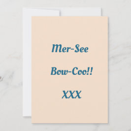 実際のスペルではない！ サンキューカード