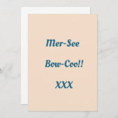 実際のスペルではない！ サンキューカード (正面/裏面)