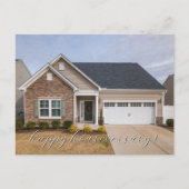 実際の写真の不動産エージェント ハッピーアニバーサリーカード ポストカード (正面)