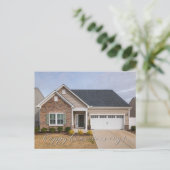 実際の写真の不動産エージェント ハッピーアニバーサリーカード ポストカード (スタンド正面)