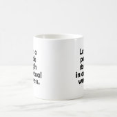 実際の弱さの中にある可能性のある強さとしての愛 コーヒーマグカップ (中央)