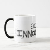 実際の潔白の変形させるマグ モーフィングマグカップ (左)