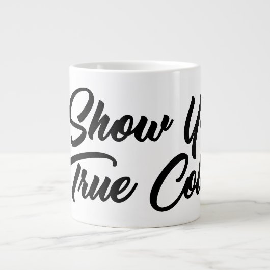 実際の色を表示 ジャンボコーヒーマグカップ (正面)