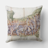 実際の調査からのモンブランの鎖、 クッション (裏面)