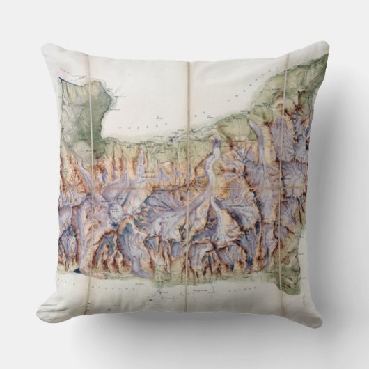 実際の調査からのモンブランの鎖、 クッション (正面)