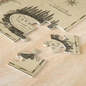 実際の調査-ヴィンテージ1814の地図からのヴァーモント、 ジグソーパズル (側面)