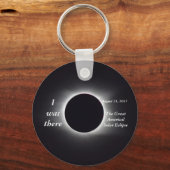 実際の2017年太陽のEclipseイメージ キーホルダー (正面)