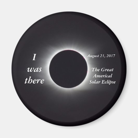 実際の2017年太陽のEclipseイメージ マグネット (正面)