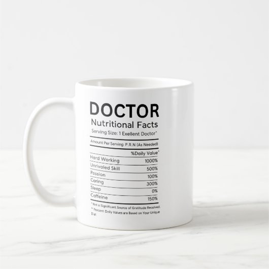 実際はDr.です 面白い医者の生活 | かわいい コーヒーマグカップ (左)