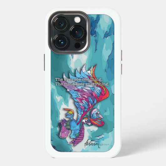 実飛んでいる理 iPhoneケース (裏面)