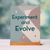 実験と進化 アクリルサイン (ニュートラル)