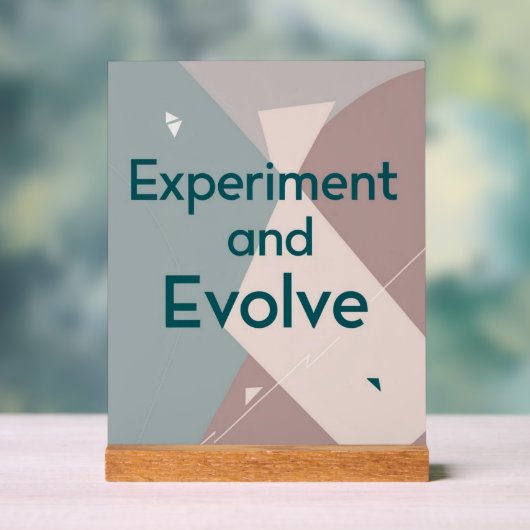 実験と進化 アクリルサイン (ニュートラル)