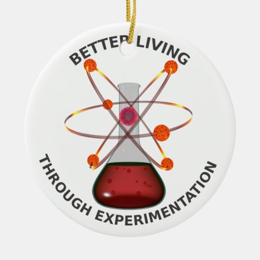 実験によるよりよい生活 セラミックオーナメント (正面)
