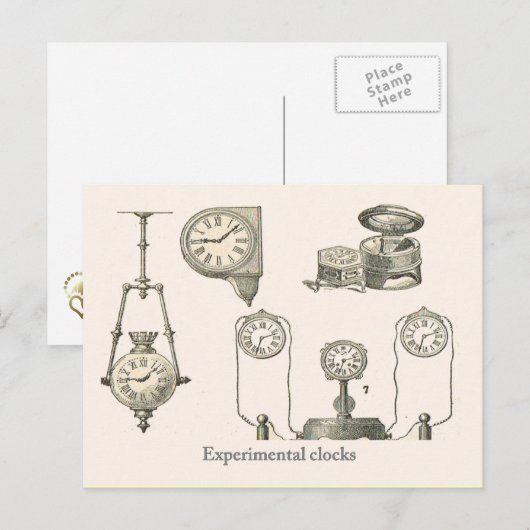 実験クロック ポストカード (正面/裏面)