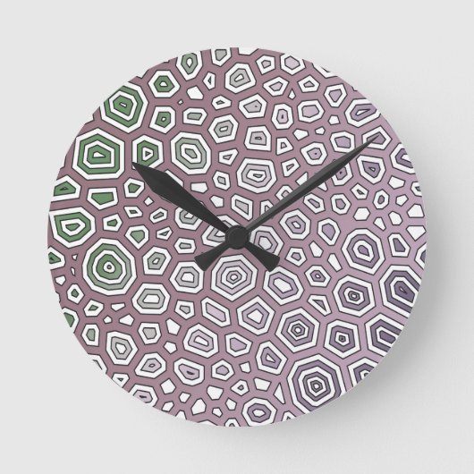 実験パターン ラウンド壁時計 (正面)