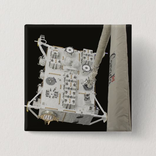 実験モジ日本のュール露出設備2 缶バッジ (正面)