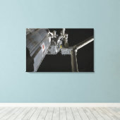 実験モデルのロボット日本のアーム キャンバスプリント (インサイチュ (ウッドフロア))