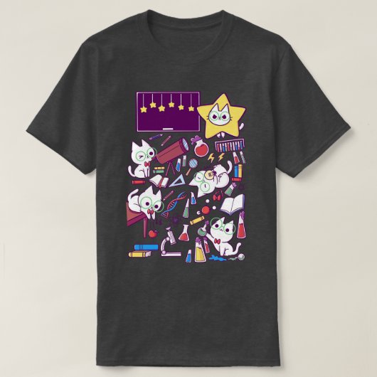 実験子猫 Tシャツ (デザイン正面)