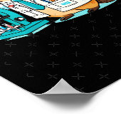 実験室での科学的なカピバラ実験 ポスター (角)